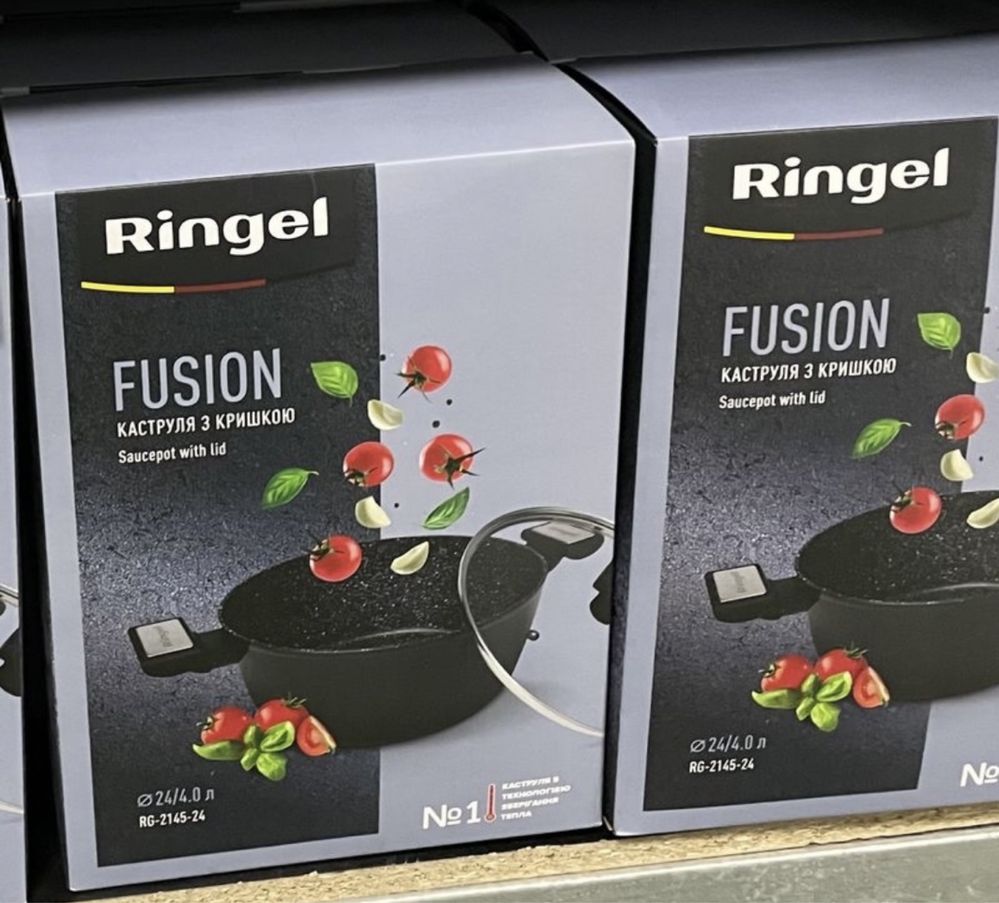 Сковорода з кришкою та кастрюля Ringel Fusion, Koriander
