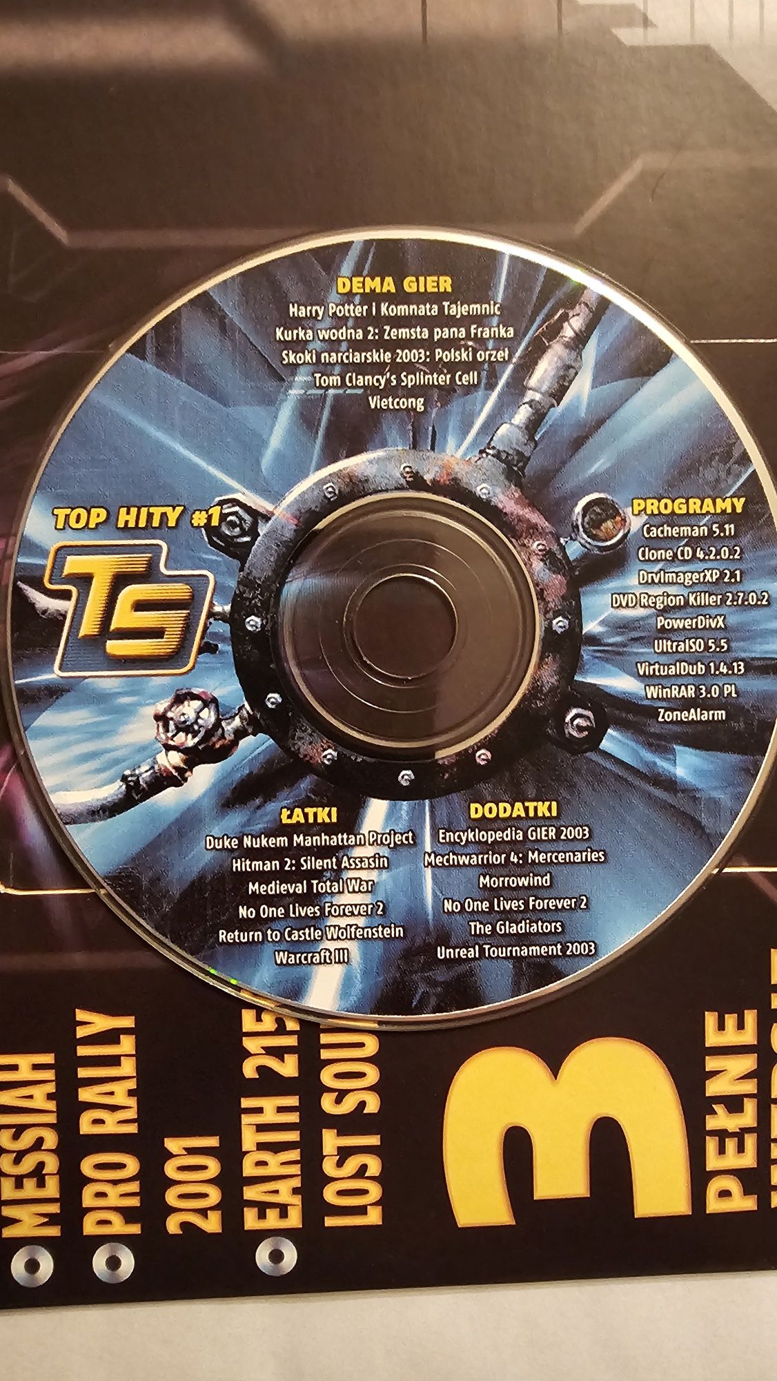 Same płyty z gazety Top Secret  4xCd-Rom . Pełne wersje gier na Pc .