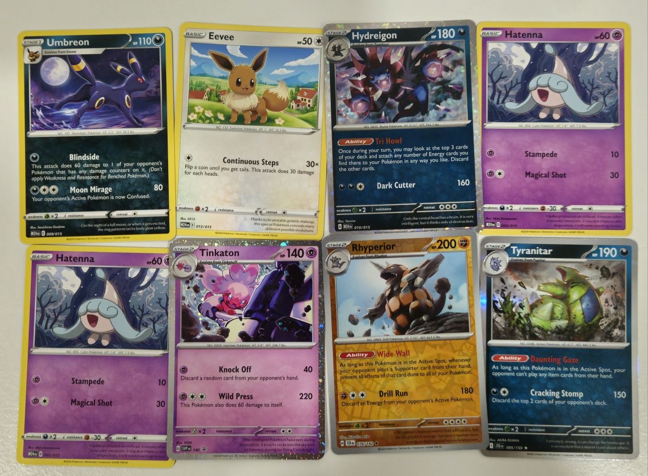62 cartas pokémon