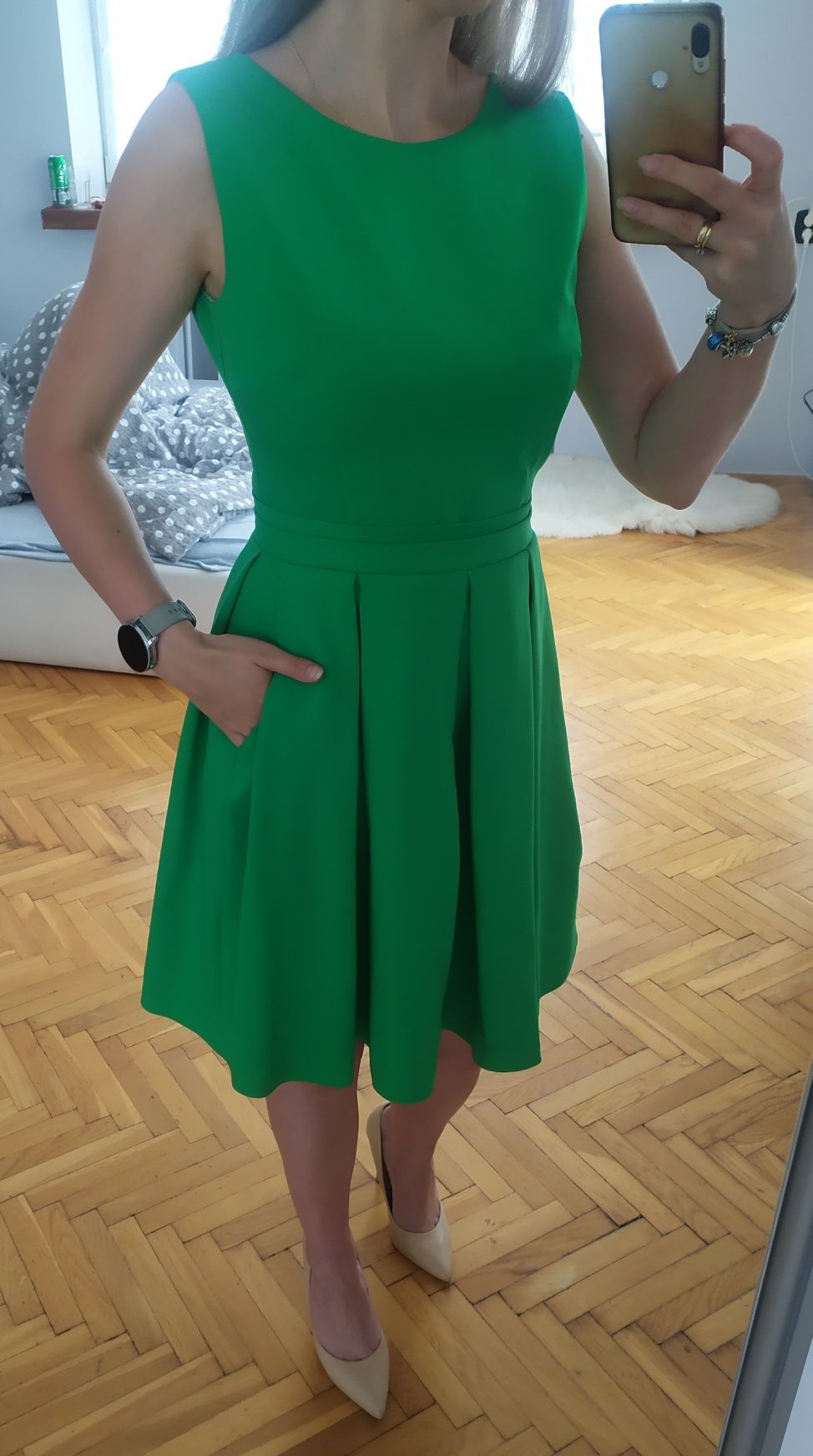 Zielona sukienka rozmiar S