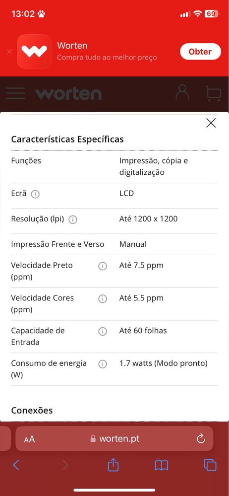 Impressora deskjet 2721e