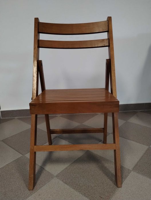 Krzesło składane drewniane - 4 szt.