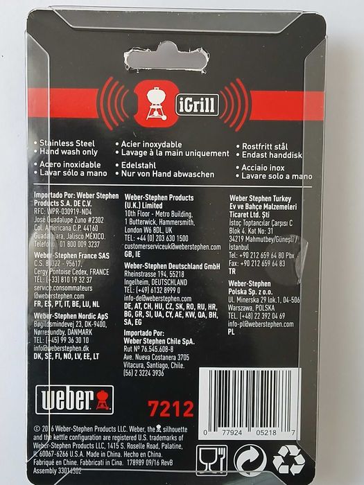 Sonda do pomiaru temperatury mięsa Weber*nowa*oryginał