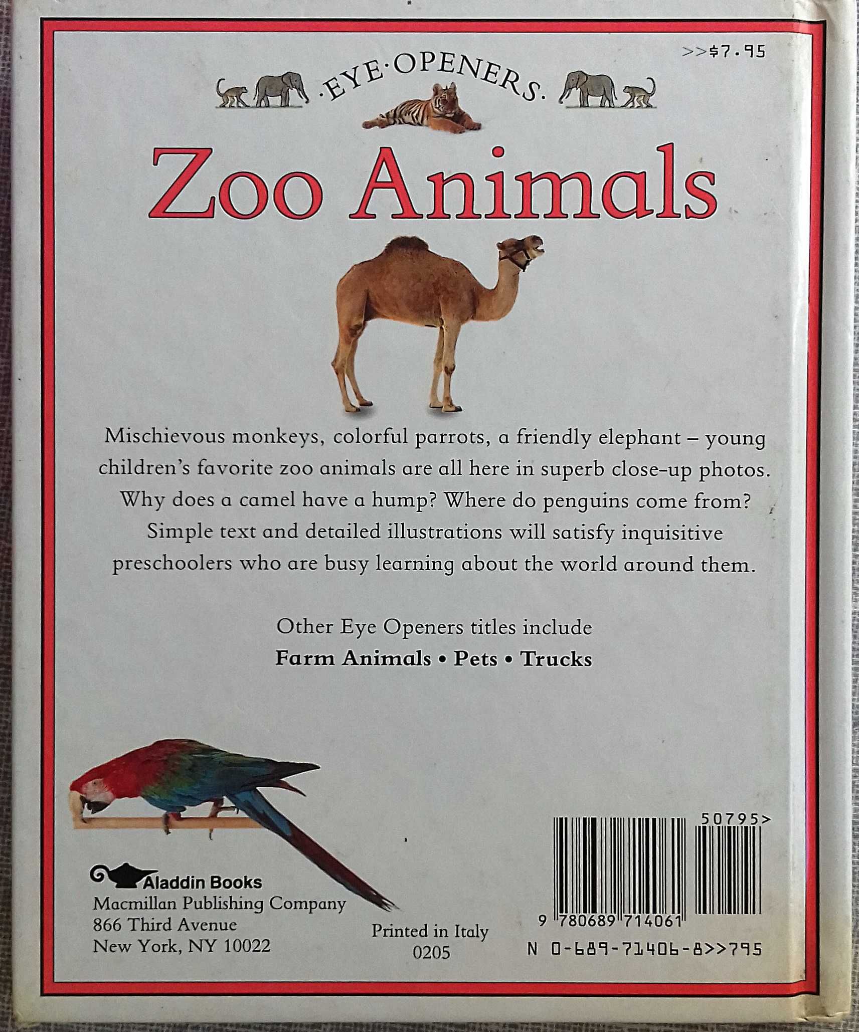 Zoo Animals. Eye Openers. Belas listrações. Pedagógico. Inclui portes