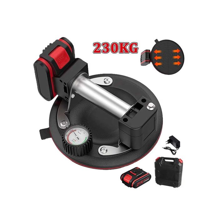 Elektryczna przyssawka próżniowa 230 kg z akumulatorem w walizce