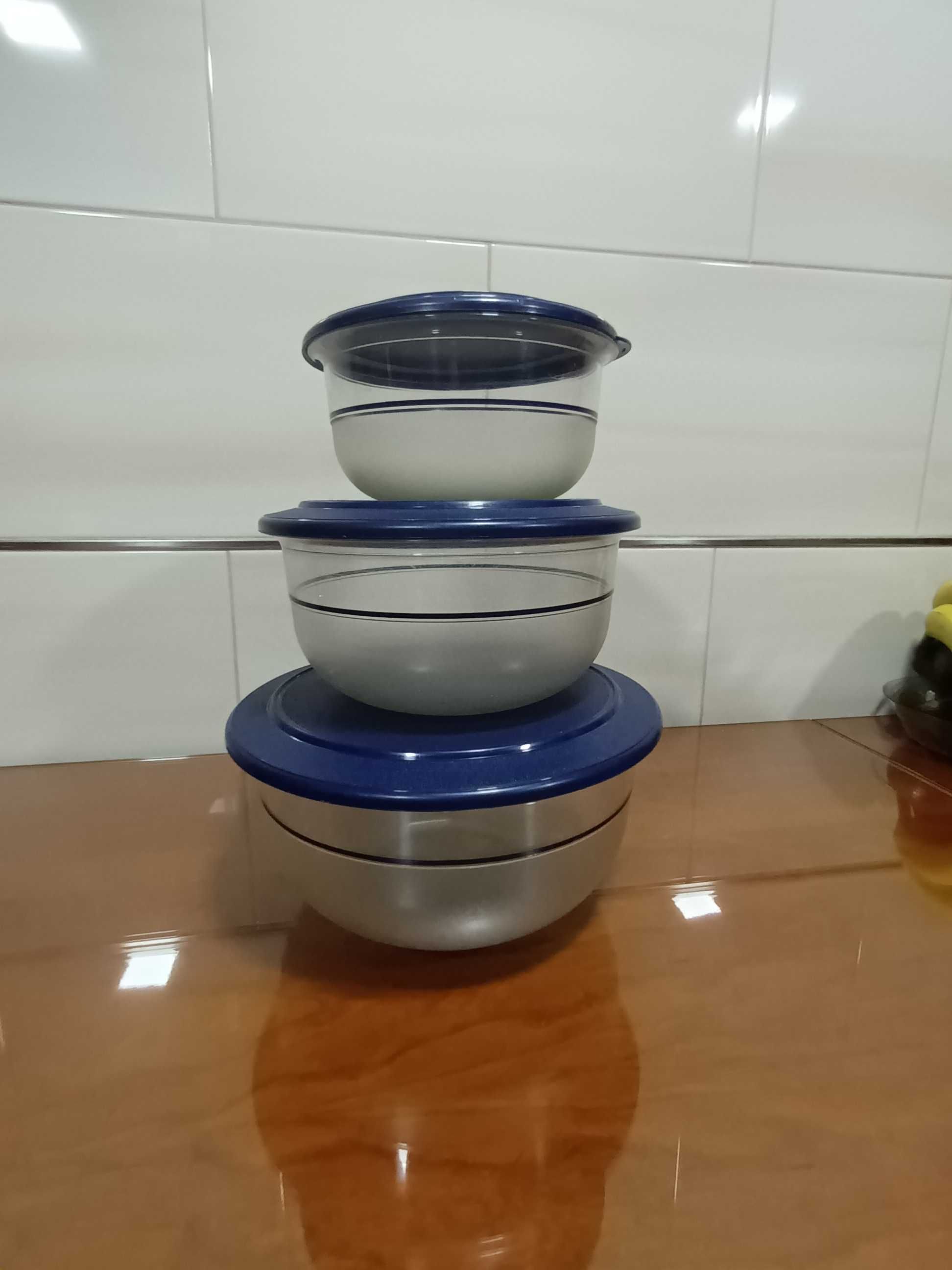 Saladeiras Cristalina tupperware