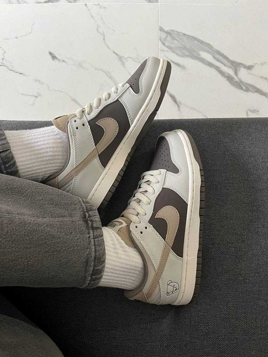 Кеды Nike Dunk Low Teddy Bear Brown Оригинал