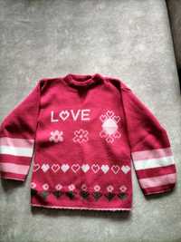Sweter dla dziewczynki 116.