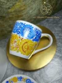 Набір чашок "Сонце України" (професійний розпис керамічними фарбами)