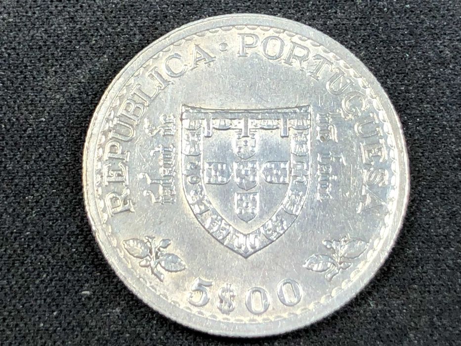 Portugal - 5 Escudos 1960 Prata - Centenário Morte Infante D. Henrique
