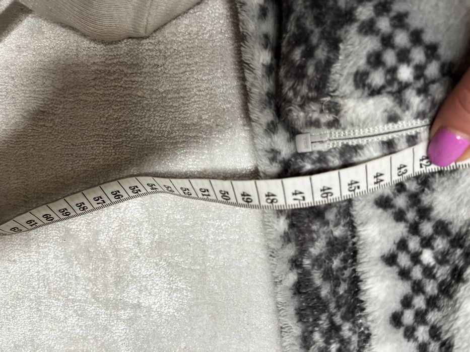 Alpin pro szary polar bluza modny wzor norweski 116/122