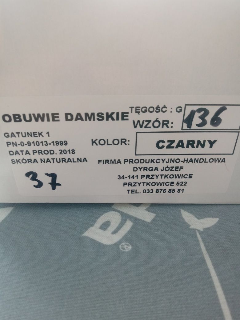 Szpilki 37 skóra Dyrga polski producent