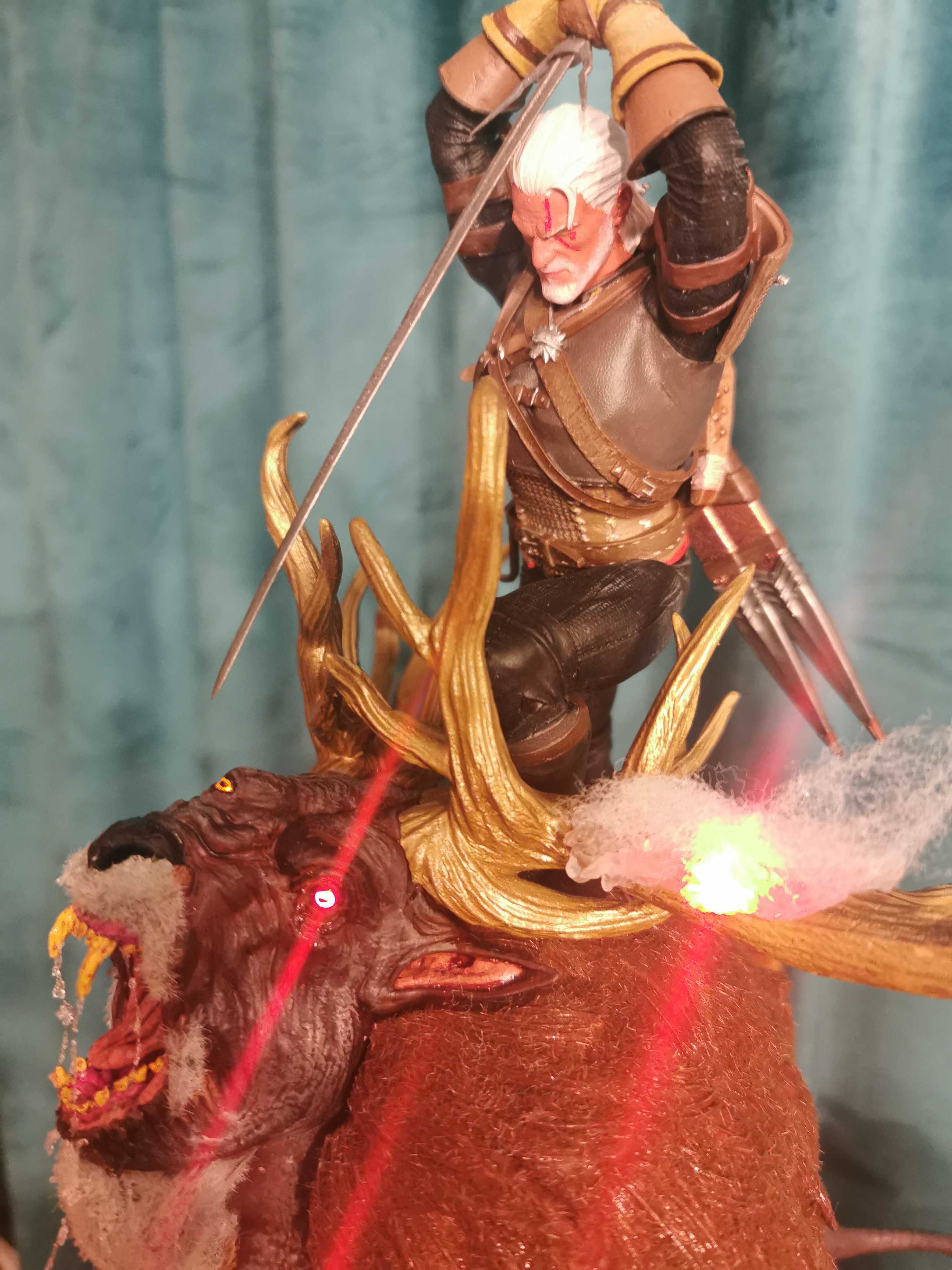 Wiedźmin, Ciri, Bies, diorama ok. 50*50 cm