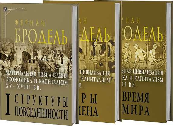 Материальная цивилизация, экономика и капитализм.  В 3 т.  Бродель Ф.