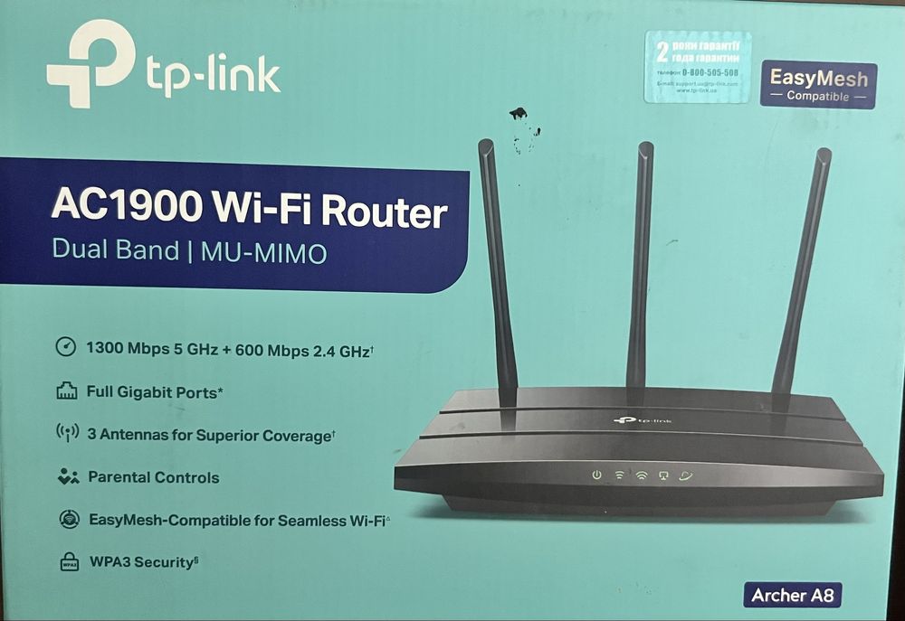 Wifi Router - tp link AC1900 Archer A8
