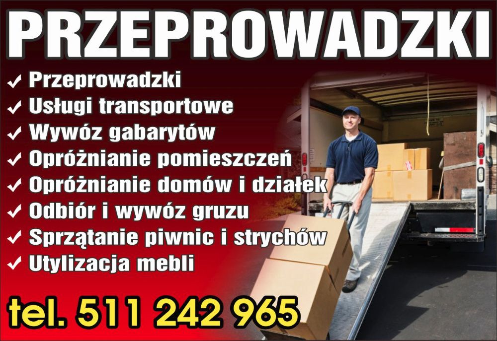 WYWÓZ Gabarytów ,mebli , śmieci, gruzu! Opróźnianie piwnic, mieszkań!