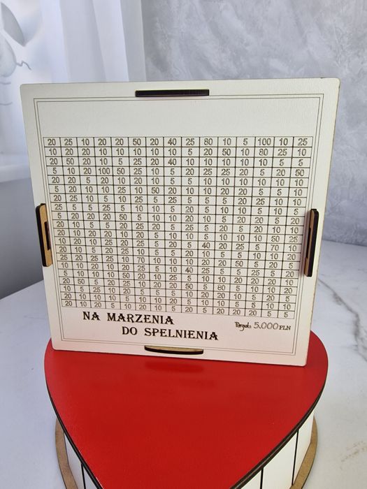 Skarbonka wykreślana docelowa