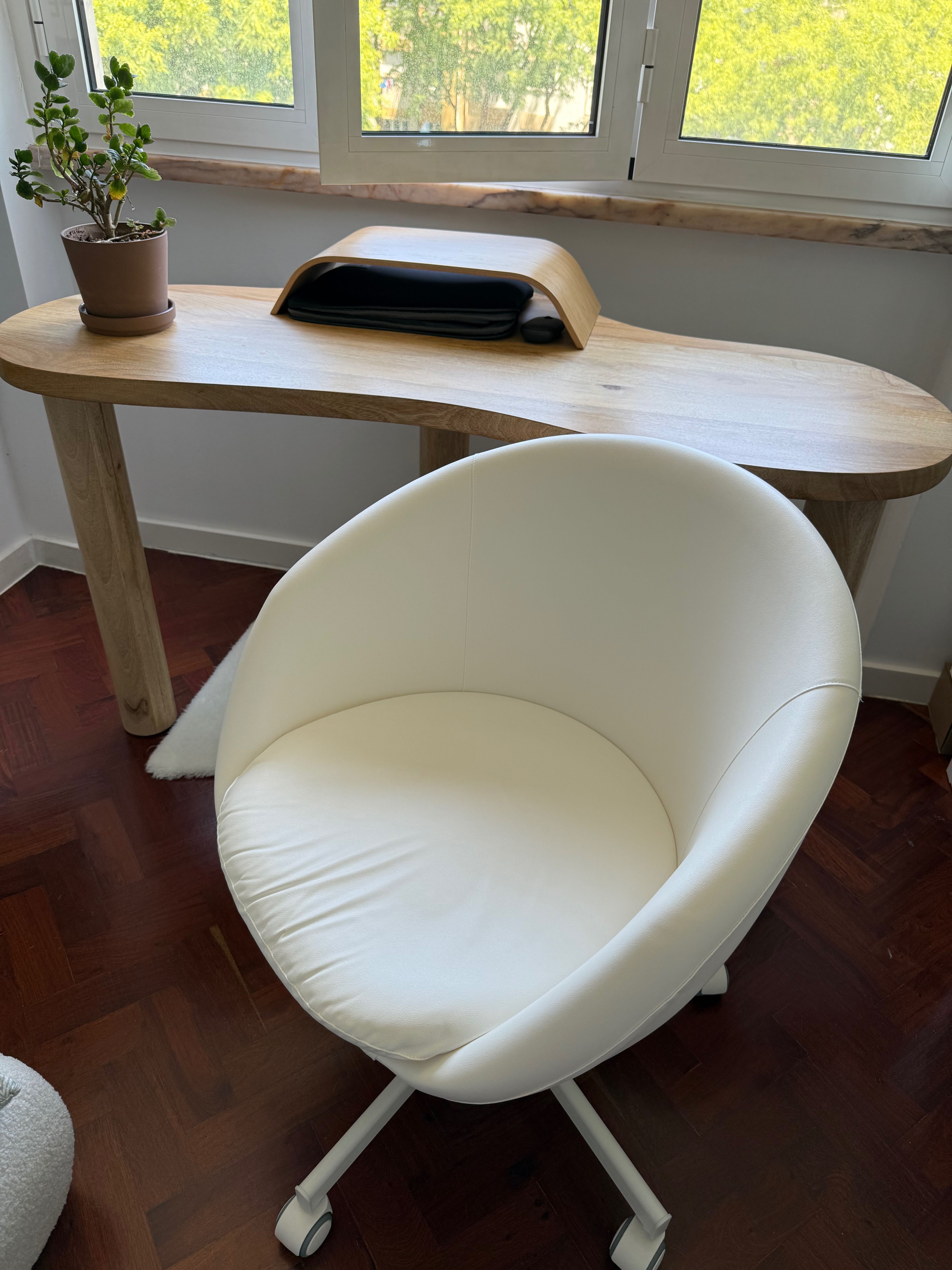 Cadeira p/escritório, Ysane branco SKRUVSTA IKEA