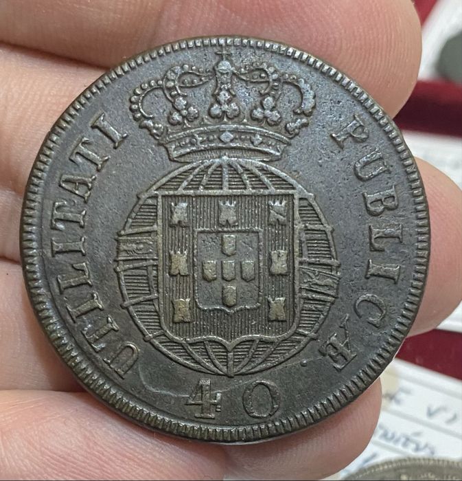 Moeda 40 Reis D JOAO VI - 1820