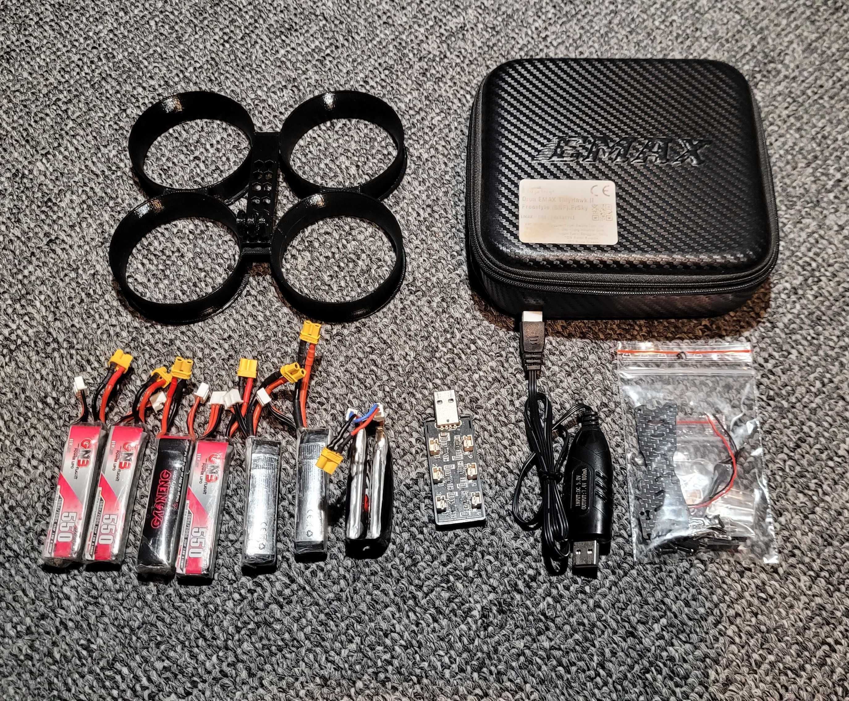 Dron FPV Tinyhawk II Freestyle +7 akumulatorów ładowarka i masa akceso