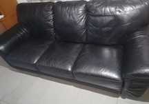 Sofá 3 lugares preto