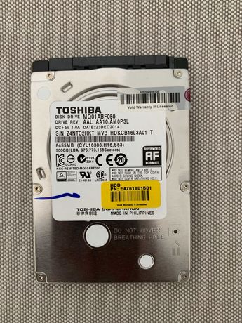 HD Toshiba MQ01ABF050 500 GB 2.5" Internal