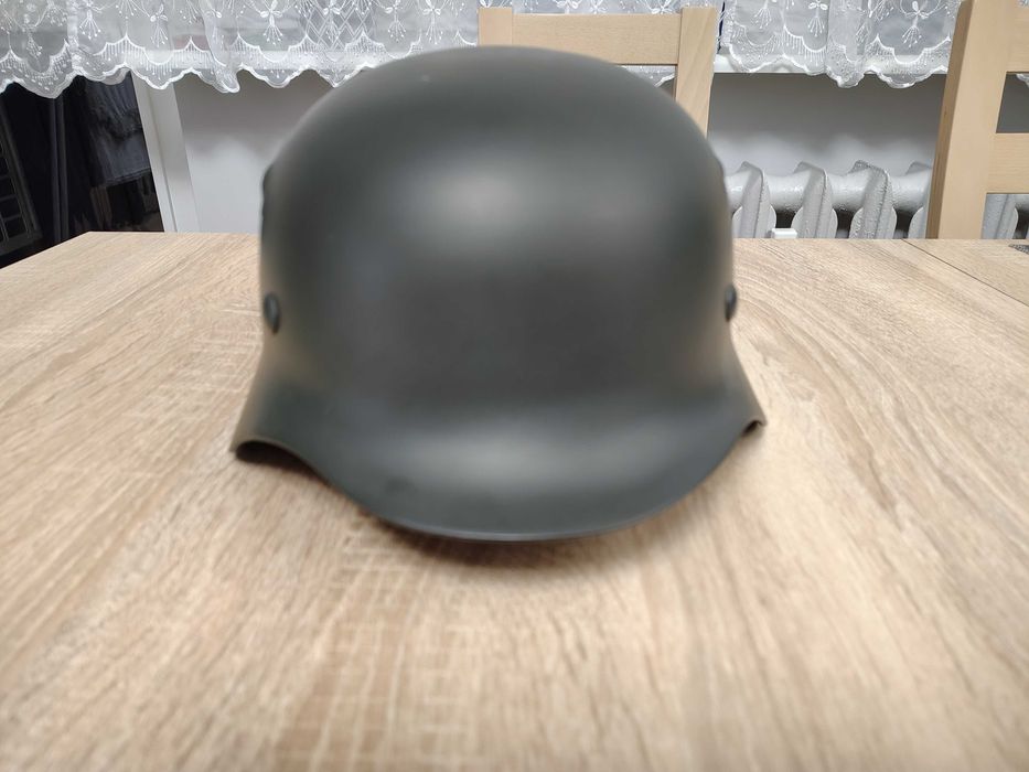 Hełm niemiecki stalowy Stahlhelm M40 WH/SS - replika