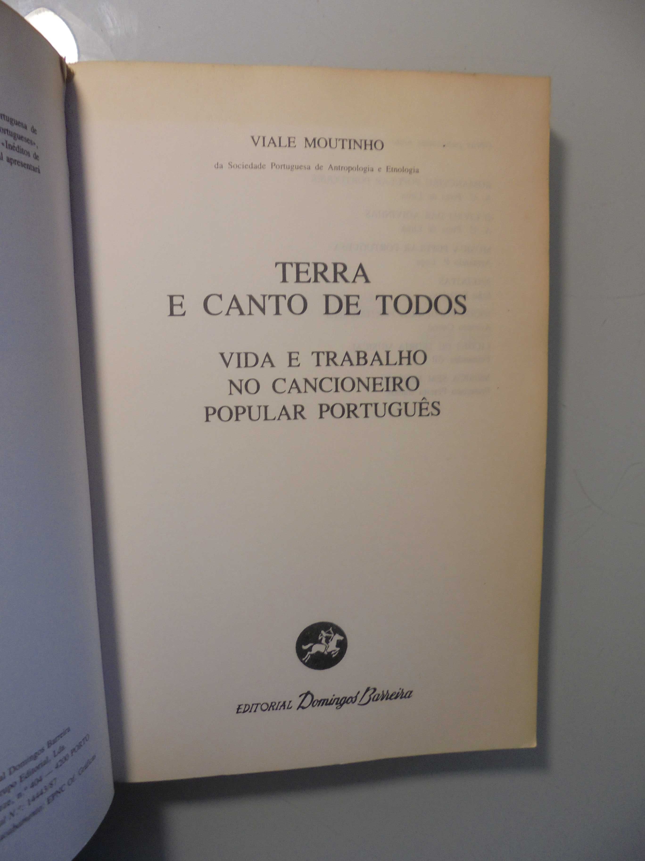 Moutinho (Viale);Vida e Trabalho no Cancioneiro Popular Português