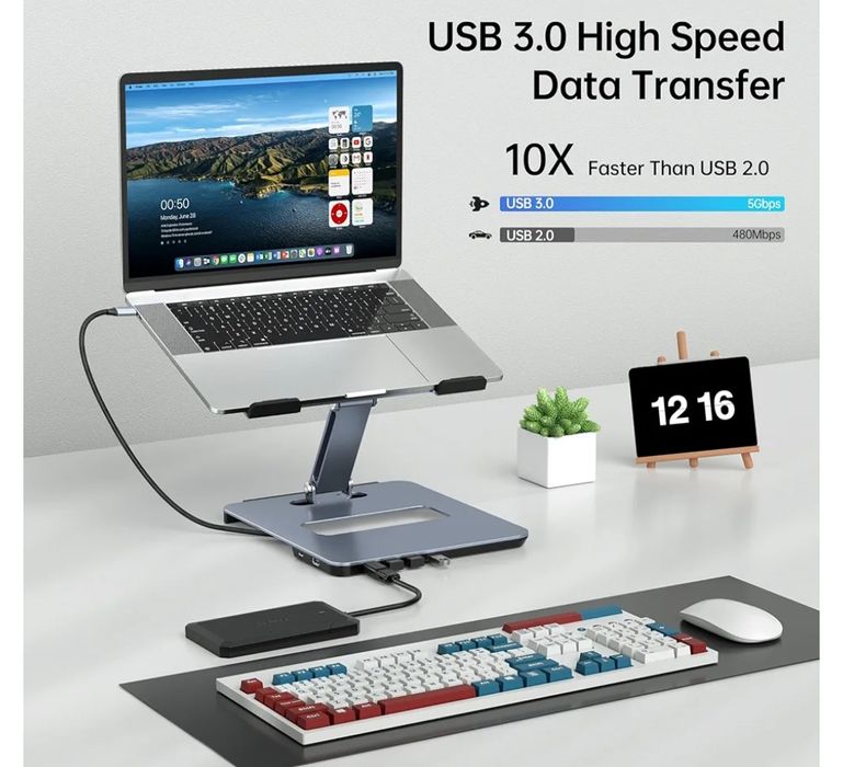 Підставка для ноутбука BENFEI з док-станцією