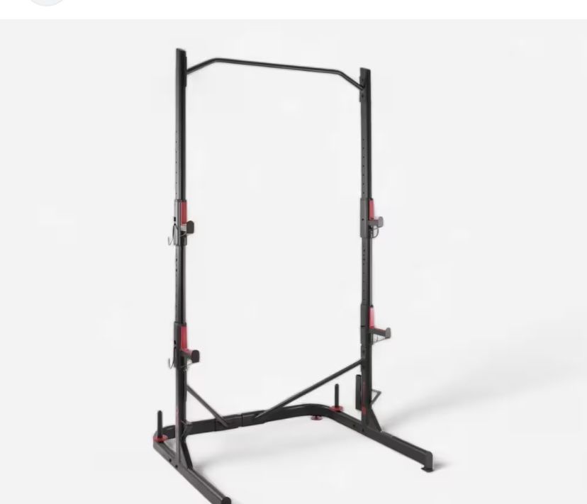 Rack 500 domyos 2021 + barra + pesos domyos