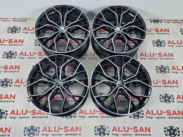 Nowe alufelgi SKODA 18" 5x112 KaroQ KodiaQ Octavia SuperB-Czarne