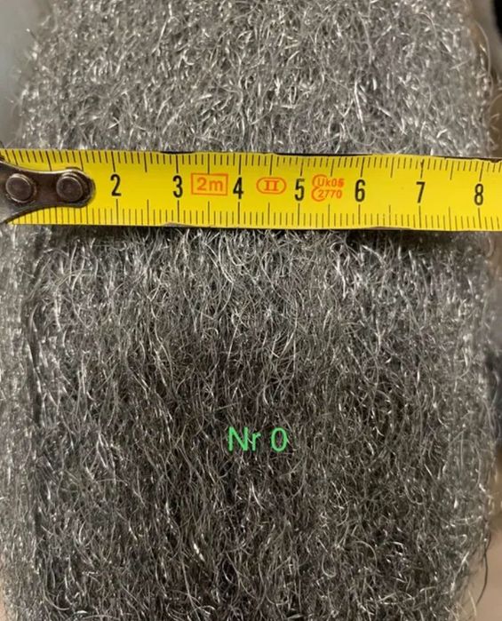 Wełna Stalowa 0 Gruba do zmywania Starych Politur grubych Powłok 1 kg
