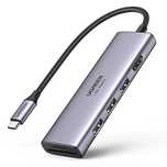 Ugreen 6w1 wielofunkcyjny HUB USB Typ C - 3x USB 3.2 Gen 1 / HDMI 4K 6