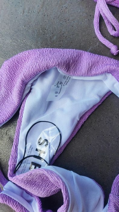 Strój kąpielowy bikini push up tłoczony L/XL Nowy Shein