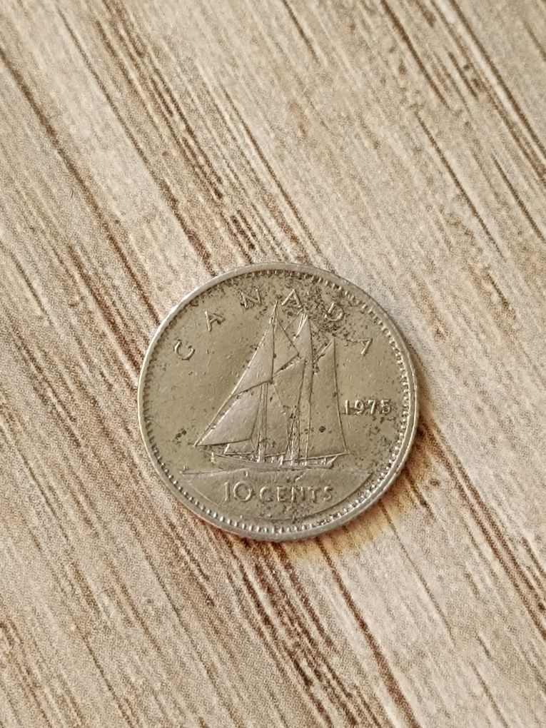 Moneta obiegowa 10 cent cents Canada 1975 r. Kanada Dolar Rzeszów