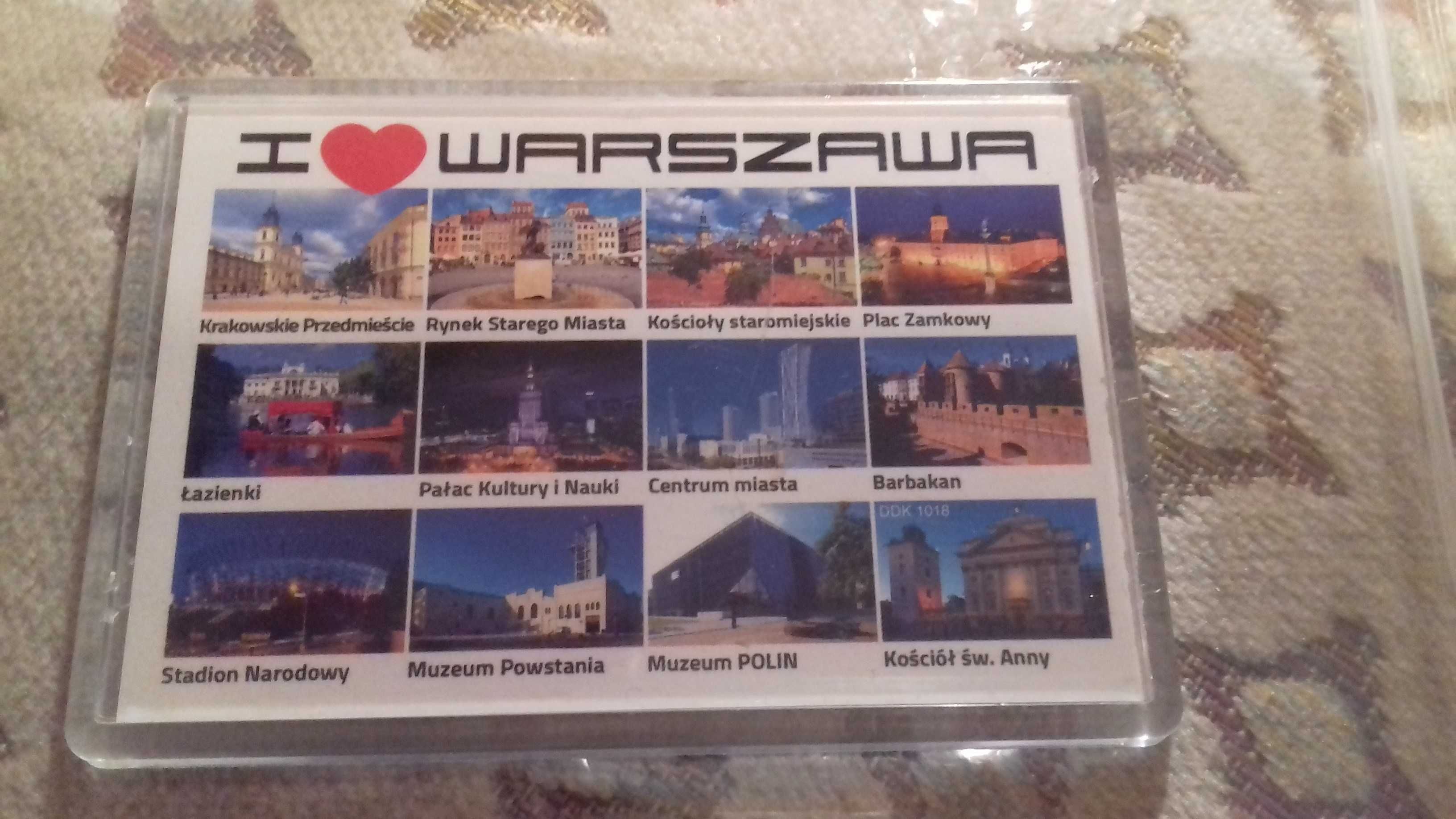 I Love Warszawa magnes na lodówkę fajny