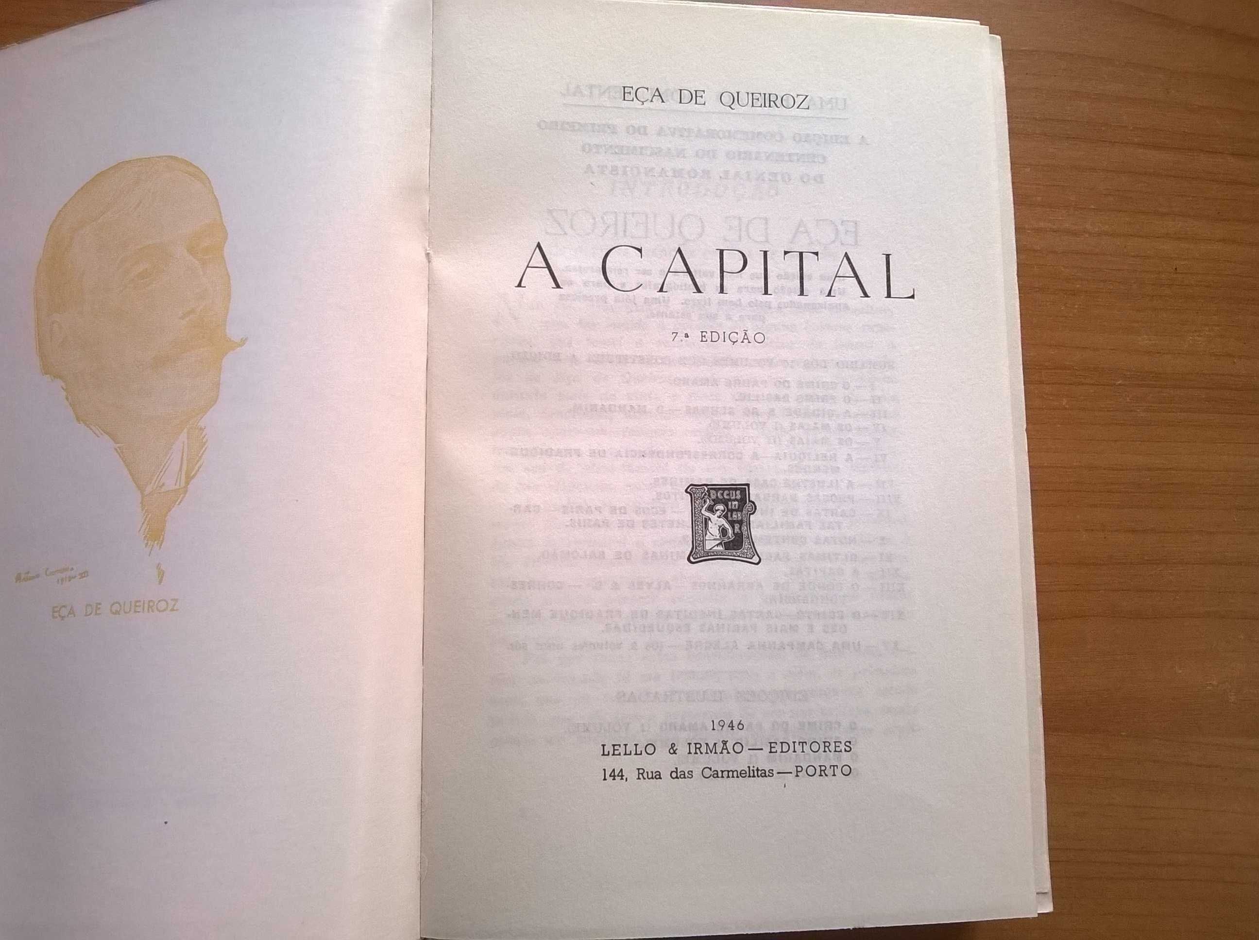 "A Capital" (4.ª ed. 1929) - Eça de Queiroz (portes grátis)