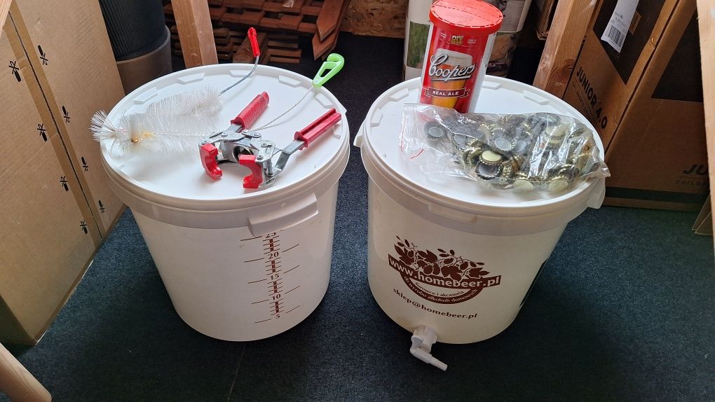Zestaw brewkit do robienia piwa + butelki