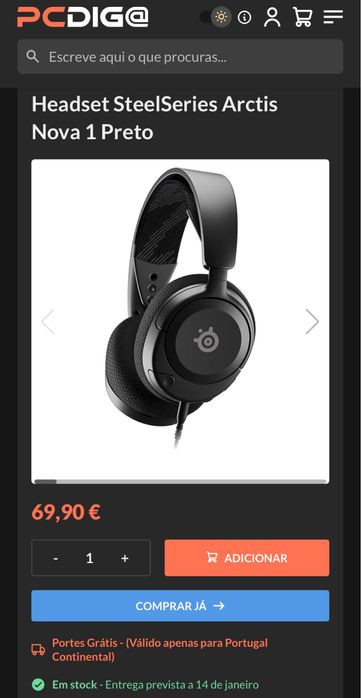 Steel Series Arctis Nova 1 SELADOS e NOVOS.