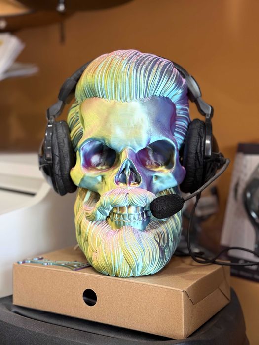 Череп підставка під навушники/Декор