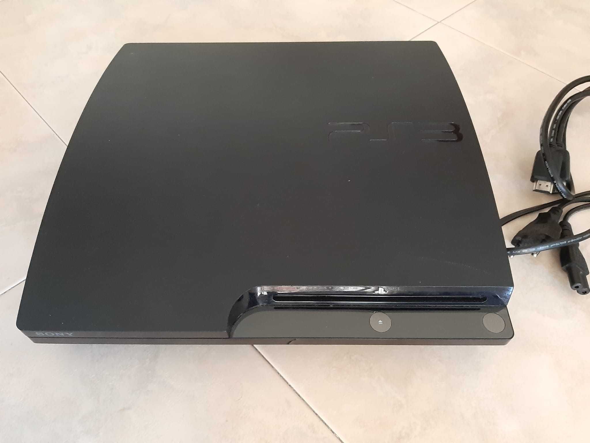 PS3 com 1 Comandos SONY + 6 Jogos