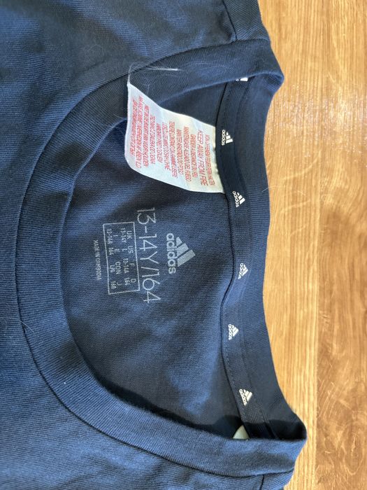 Adidas koszulka dziewczęca t-shirt 164 granatowa 13-14 lat oryginał