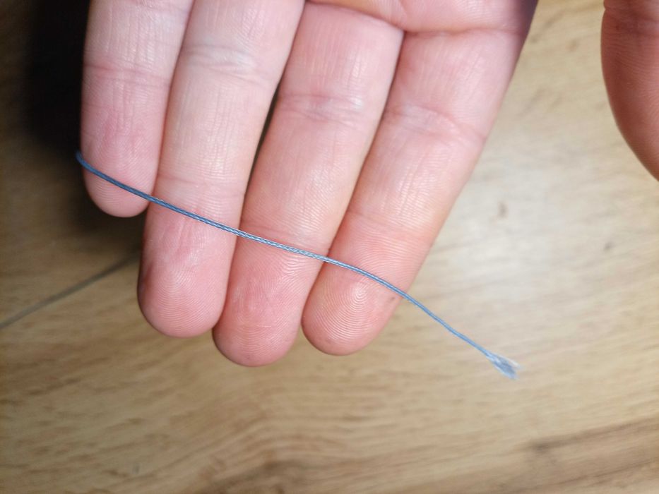 Nici plecione 0,6m półwosk, 1500m nawój, blady niebieski