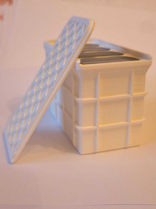 Organizer na 4 baterie Nikon EN-EL15 – Biały, Druk 3D