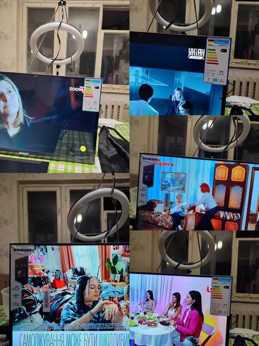 Телевизор ROMSAT 24" (Т2). Официальная гарантия 3 года. Антенна в пода