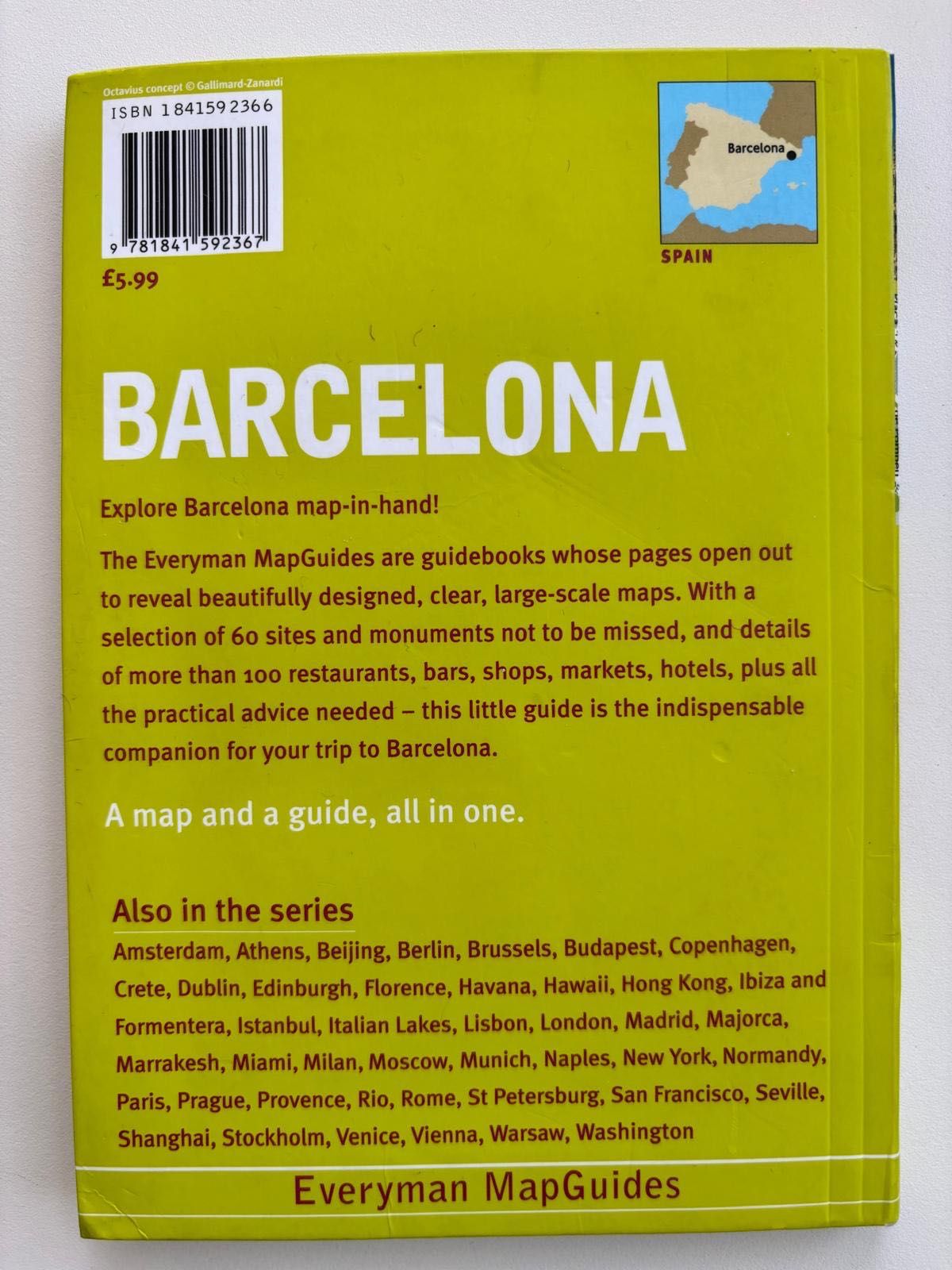 BARCELONA przewodnik turystyczny z mapami, wersja językowa angielska
