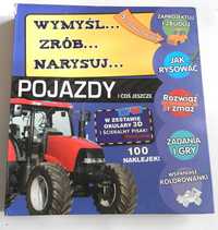 "Wymyśl zrób narysuj "książka duża  60 zadań zagadek i gier (5+)