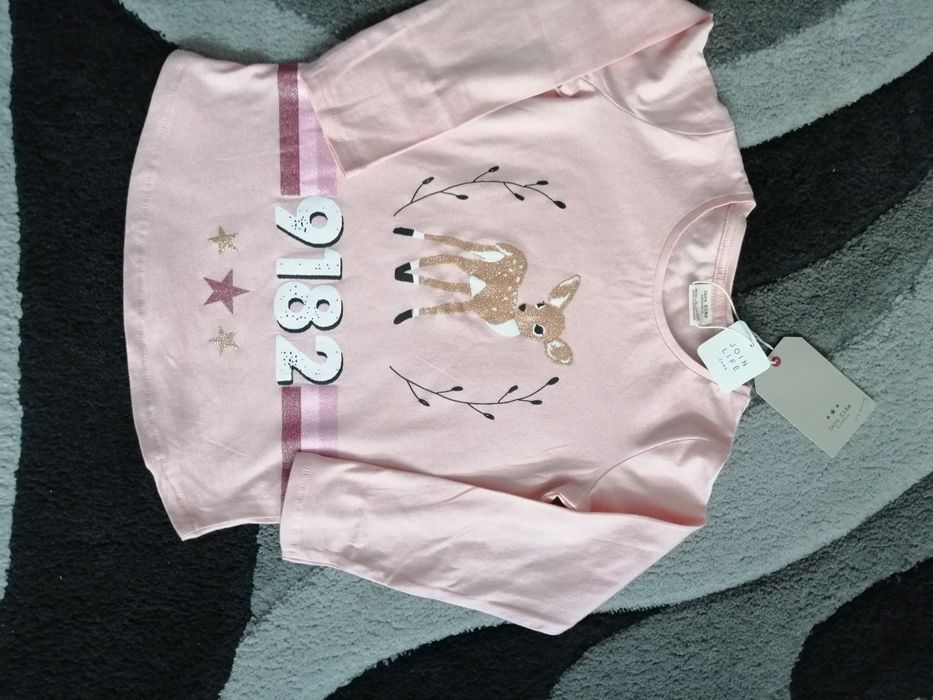 Nowa bluzeczka z jelonkiem Zara roz 116