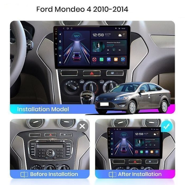 Radio nawigacja Ford Mondeo 4 mk4 Carplay Carplay Android 6GB 128GB