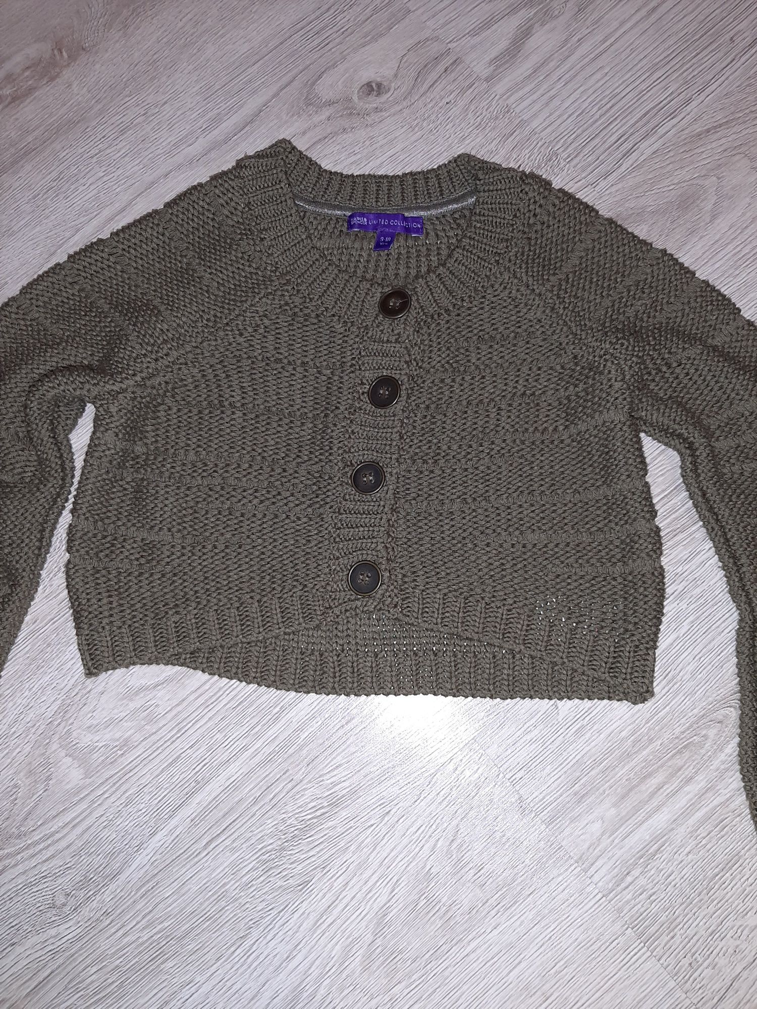 Sweterek krótki z długim rękawem M&S rozm.134/140